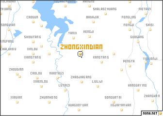 map of Zhongxindian