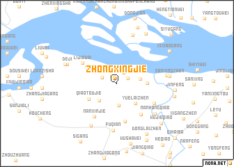 map of Zhongxingjie