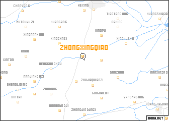 map of Zhongxingqiao