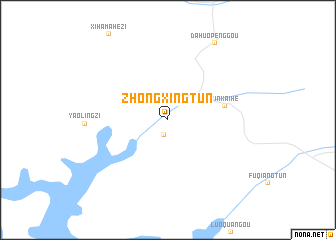 map of Zhongxingtun