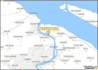 map of Zhongxing