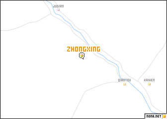 map of Zhongxing