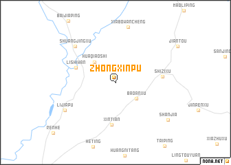 map of Zhongxinpu