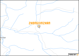 map of Zhongxinzhan
