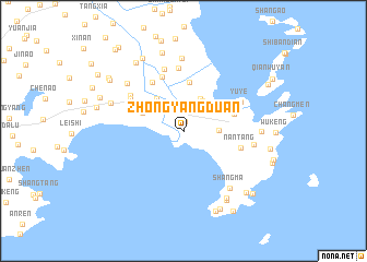 map of Zhongyangduan