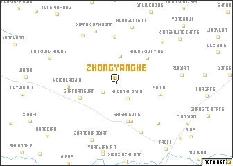 map of Zhongyanghe