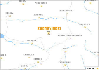 map of Zhongyingzi