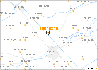 map of Zhongzao