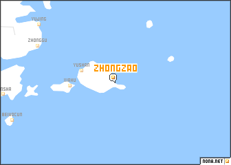 map of Zhongzao