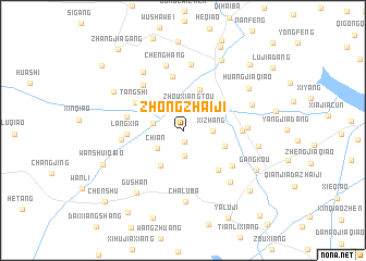 map of Zhongzhaiji