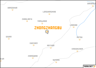 map of Zhongzhangbu