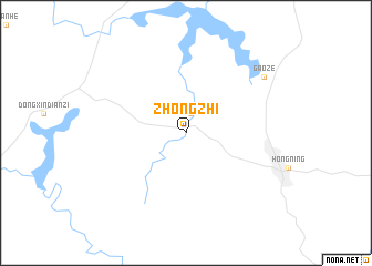 map of Zhongzhi