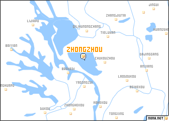 map of Zhongzhou