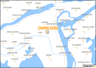 map of Zhongzhou