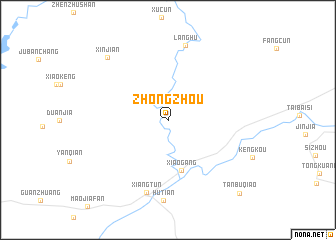 map of Zhongzhou