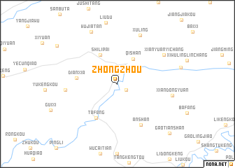 map of Zhongzhou