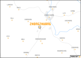 map of Zhongzhuang