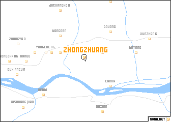 map of Zhongzhuang