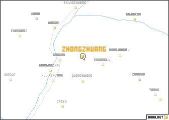 map of Zhongzhuang