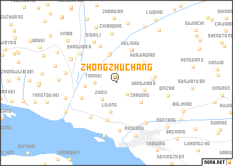 map of Zhongzhuchang