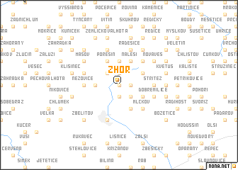 map of Zhoř