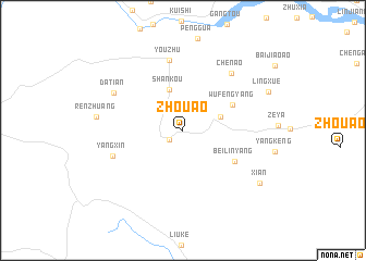 map of Zhou\