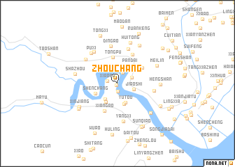 map of Zhouchang