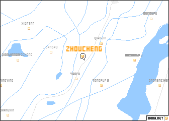 map of Zhoucheng