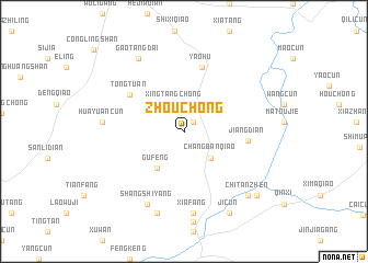 map of Zhouchong