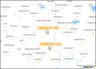 map of Zhoudaying