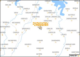 map of Zhoudian