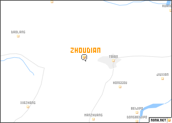 map of Zhoudian