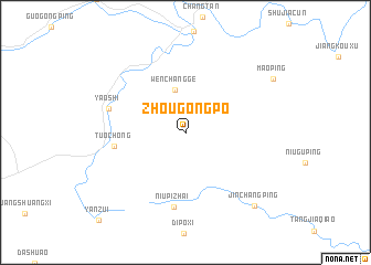 map of Zhougongpo