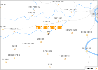 map of Zhougongqiao