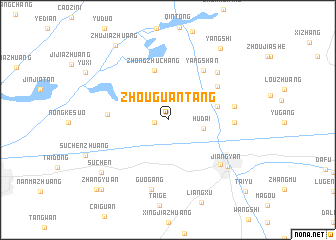 map of Zhouguantang