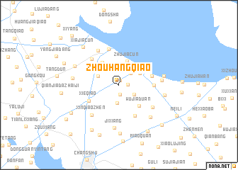 map of Zhouhangqiao