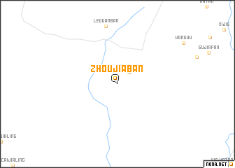 map of Zhoujiaban