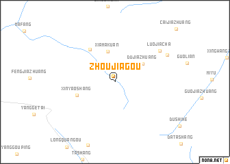 map of Zhoujiagou