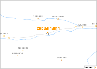 map of Zhoujiajian
