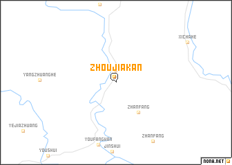 map of Zhoujiakan