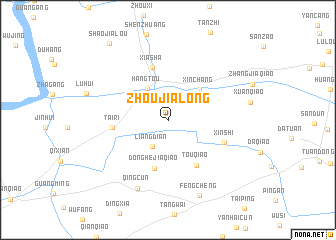 map of Zhoujialong