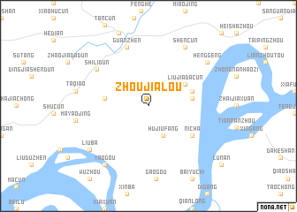 map of Zhoujialou