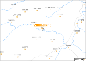 map of Zhoujiang