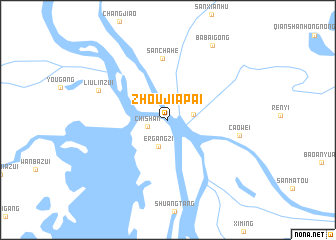 map of Zhoujiapai