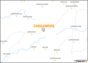 map of Zhoujiaping