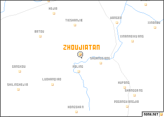 map of Zhoujiatan