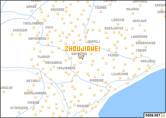 map of Zhoujiawei