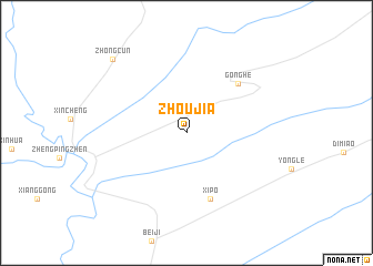 map of Zhoujia