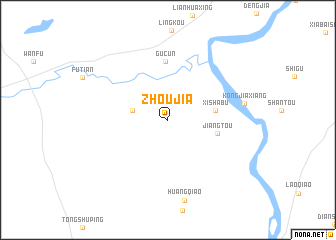 map of Zhoujia