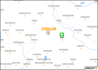 map of Zhoujia